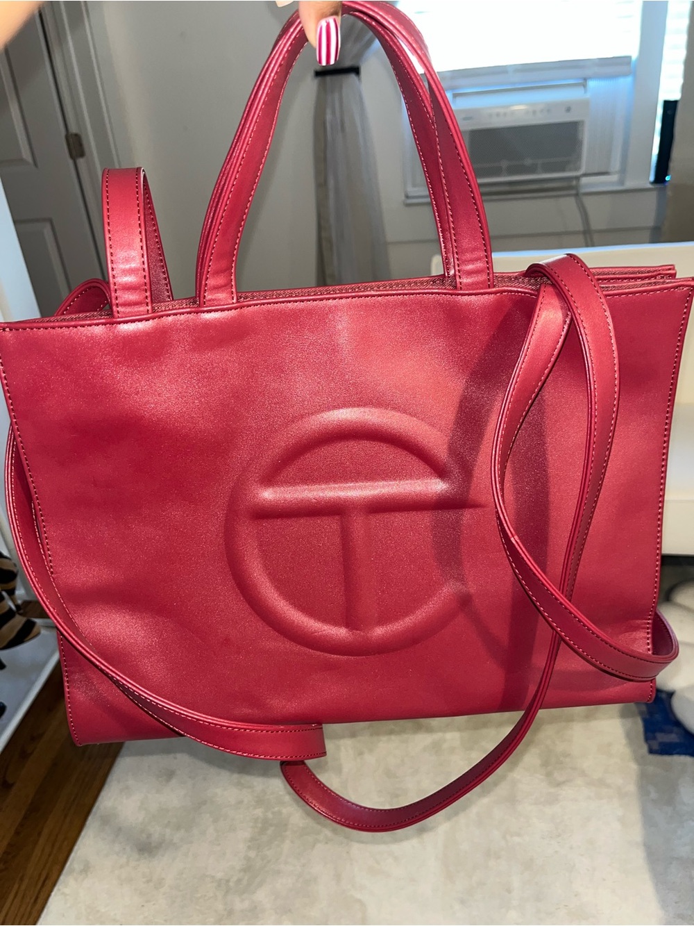 Ox blood Telfar bag